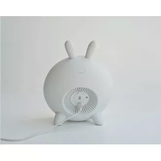 Rabbit & Friends Detská lampička s budíkom | Biela