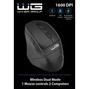 WG - Bezdrôtová myš WG5 SeaMouse, 2v1, bluetooth + USB dongle, čierna