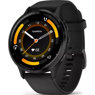 Garmin Venu® 3, Slate/Black, Silicone band