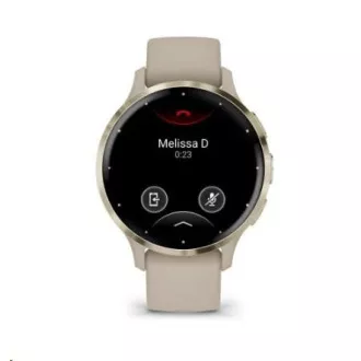 Garmin Venu® 3S, Nerezová luneta Soft Gold, puzdro French Gray, silikónový remienok Garmin Venu® 3S, Nerezová luneta Soft Gold, puzdro French Gray, silikónový remienok