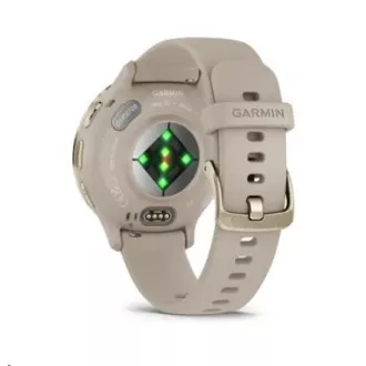 Garmin Venu® 3S, Nerezová luneta Soft Gold, puzdro French Gray, silikónový remienok Garmin Venu® 3S, Nerezová luneta Soft Gold, puzdro French Gray, silikónový remienok