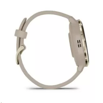 Garmin Venu® 3S, Nerezová luneta Soft Gold, puzdro French Gray, silikónový remienok Garmin Venu® 3S, Nerezová luneta Soft Gold, puzdro French Gray, silikónový remienok