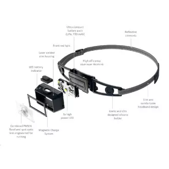 Ledlenser NEO1R bežecká čelovka, čierno-modrá Ledlenser NEO1R bežecká čelovka, čierno-modrá
