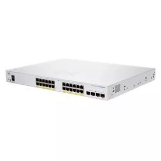 Cisco switch CBS250-24FP-4G (24xGbE, 4xSFP, 24xPoE+, 370W)