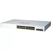 Cisco switch CBS220-24P-4G (24xGbE, 4xSFP, 24xPoE+, 195W)