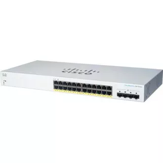 Cisco switch CBS220-24FP-4G (24xGbE, 4xSFP, 24xPoE+, 382W)