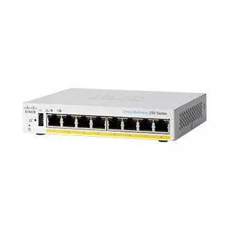 Cisco switch CBS250-8PP-D (8xGbE, 8xPoE+, 45W, fanless)