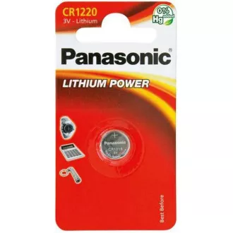 PANASONIC Lítiová batéria (gombíková) CR-1220EL/1B 3V (Blister 1ks)