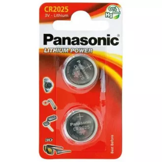 PANASONIC Lítiová batéria (gombíková) CR-2025EL/2B 3V (Blister 2ks)