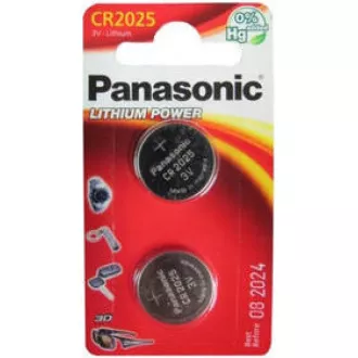 PANASONIC Lítiová batéria (gombíková) CR-2025EL/2B 3V (Blister 2ks)