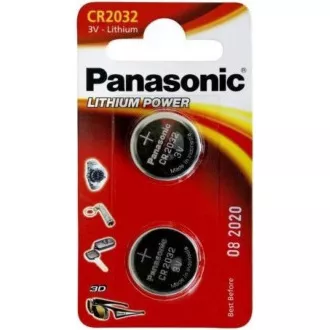 PANASONIC Lítiová batéria (gombíková) CR-2032EL/2B 3V (Blister 2ks)