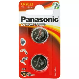 PANASONIC Lítiová batéria (gombíková) CR-2032EL/2B 3V (Blister 2ks)