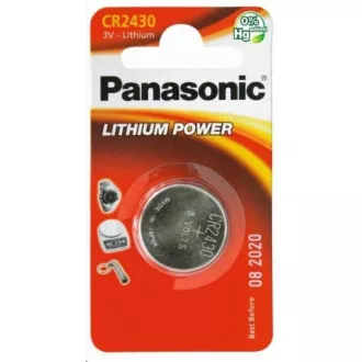 PANASONIC Lítiová batéria (gombíková) CR-2430EL/1B 3V (Blister 1ks)