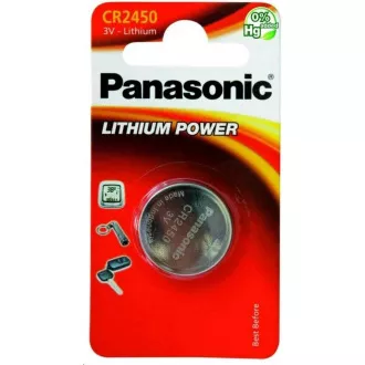 PANASONIC Lítiová batéria (gombíková) CR-2450EL/1B 3V (Blister 1ks)