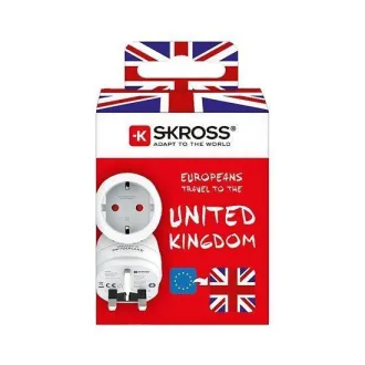 SKROSS cestovný adaptér UK pre použitie vo Veľkej Británii, typ G