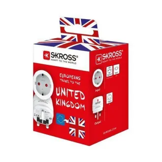SKROSS cestovný adaptér UK pre použitie vo Veľkej Británii, typ G