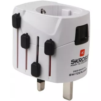SKROSS cestovný adaptér PRO, 6.3A max., uzemnený, univerzálny pre celý svet