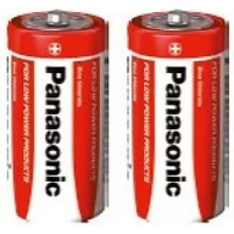 PANASONIC Zinkouhlíkové batérie Red Zinc R14RZ/2P C 1, 5V (shrink 2ks)