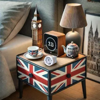 Solight cestovný adaptér pre použitie vo Veľkej Británii, typ G
