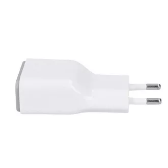 Solight USB nabíjací adaptér, fast charge: 1x USB Qualcomm, 5V2A/9V1.5A/12V1A, AC 230V, bielošedý