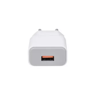 Solight USB nabíjací adaptér, fast charge: 1x USB Qualcomm, 5V2A/9V1.5A/12V1A, AC 230V, bielošedý