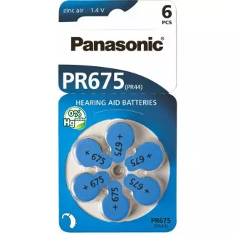 PANASONIC Zinkovzduchová batéria PR-675(44)/6LB AA 1, 2V (Blister 4ks)