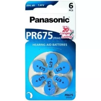 PANASONIC Zinkovzduchová batéria PR-675(44)/6LB AA 1, 2V (Blister 4ks)