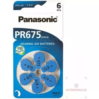PANASONIC Zinkovzduchová batéria PR-675(44)/6LB AA 1, 2V (Blister 4ks)