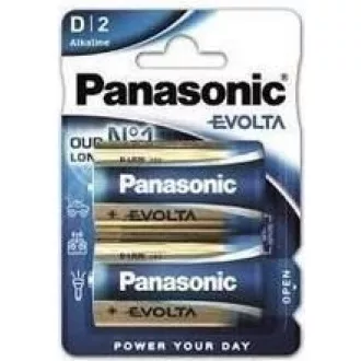 PANASONIC Alkalické batérie EVOLTA Platinum LR20EGE/2BP D 1, 5V (Blister 2ks)