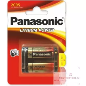 PANASONIC Lítiové - FOTO batéria 2CR-5L/1BP 6V (blister - 1ks) PANASONIC Lítiové - FOTO batéria 2CR-5L/1BP 6V (blister - 1ks)