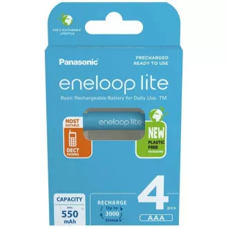 PANASONIC HR03 AAA 4LCCE/4BE ENELOOP LITE N, 550 mAh (Blister 4ks)