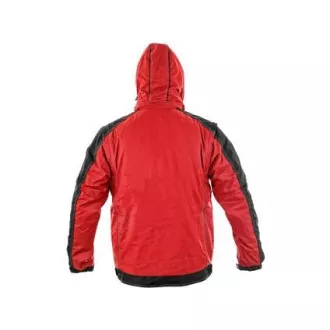 Bunda CXS IRVINE, zimná, pánska, červeno-čierna, veľ. 2XL