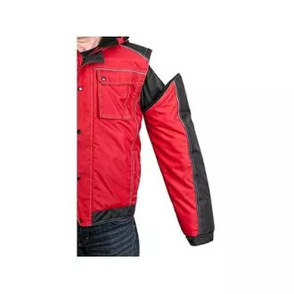 Bunda CXS IRVINE, zimná, pánska, červeno-čierna, veľ. 2XL