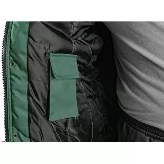 Bunda CXS IRVINE, zimná, pánska, zeleno-čierna, veľ. XL