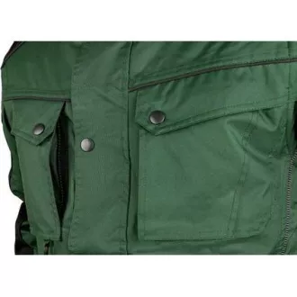 Bunda CXS IRVINE, zimná, pánska, zeleno-čierna, veľ. 4XL