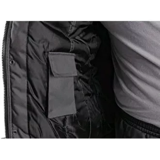 Bunda CXS IRVINE, zimná, pánska, šedo-čierna, veľ. 2XL