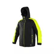 Bunda CXS BRIGHTON, zimná, čierno-žltá, vel. 3XL