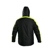 Bunda CXS BRIGHTON, zimná, pánska, čierno-žltá, veľ. 4XL