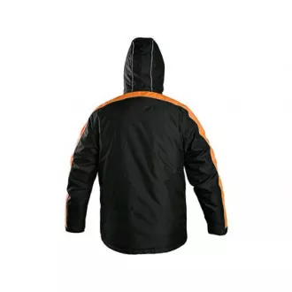 Bunda CXS BRIGHTON, zimná, čierno-oranžová, veľ. 2XL