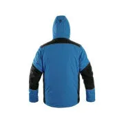 Bunda CXS BALTIMORE, pánska, stredne modrá - čierna, vel. 4XL