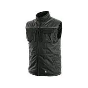 Vesta CXS SEATTLE, pánska, zimná, fleece, čierno-šedá, veľ. L