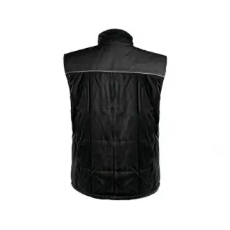 Pánska zimná vesta SEATTLE, čierno-šedá, veľ. XL