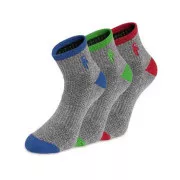 Ponožky CXS PACK, šedé, 3 páry, vel. 43 - 45