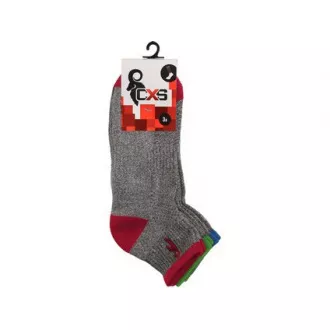 Ponožky CXS PACK, šedé, 3 páry, vel. 46 - 48