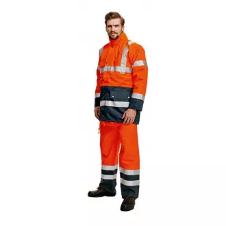 BI ROAD bunda HV oranžová/navy M