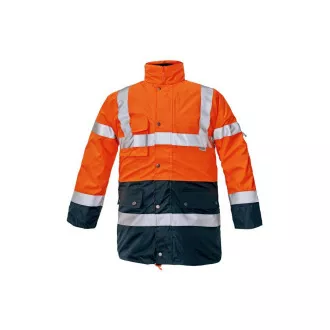 BI ROAD bunda HV oranžová/navy XL
