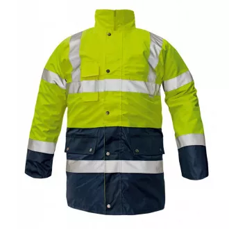 BI ROAD bunda HV oranžová/navy XXL
