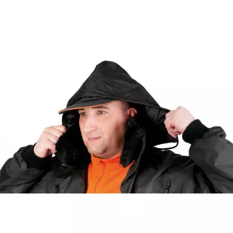 PILOT bunda čierna L