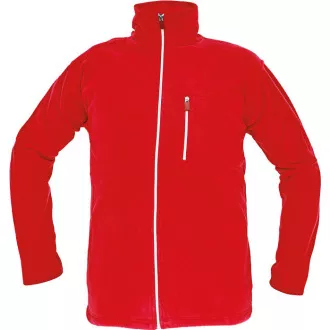 KARELA fleecová bunda červená XXXL