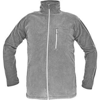 KARELA fleecová bunda biela XXXL